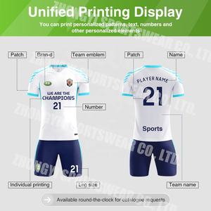 เสื้อฟุตบอลพิมพ์ลายคุณภาพสูง หมายเลข ชื่อ หมายเลขทีม และชุดทีมฟุตบอล 25-26 - Product Image 2