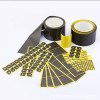 Coussinets en mousse Ipxe 8/10 fois plus épais, noirs, antistatiques, en coton isolant, sandwich, pour axe de clavier sous le tapis, épaisseur 0,2/0,3/0,5/0,8 mm, découpés