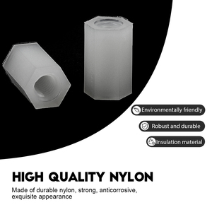 Entretoises hexagonales en nylon blanc de haute qualité pour carte mère, tailles M2, M2.5, M3, M4, marque NINDEJIN, 4-55 mm, personnalisables - Product Image 3