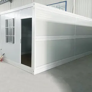 中国折叠集装箱房20英尺40英尺野营折叠预制集装箱房