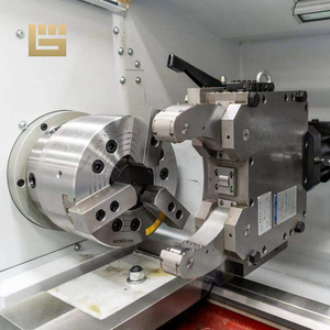 CNC kim loại biến máy tiện CNC giường phẳng máy tiện 1000mm 1500mm 2000mm chế biến Chiều dài CNC Máy tiện với thủy lực <span class=keywords><strong>Chuck</strong></span> và đuôi cổ - Product Image 5
