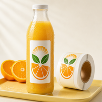 Label dan Stiker Botol Jus Jeruk Tahan Air Khusus dengan Perlindungan Kelembapan untuk Display Ritel dan Branding Minuman Citrus