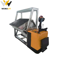 Chariot élévateur à palettes WEMALIFT, transpalette électrique/à batterie, déplaceur de voitures sur rail, avec une longueur de fourche de 1150 mm, une largeur de fourche de 550/680 mm