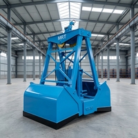 Grappin hydraulique électrique robuste CE ISO pour le déchargement de charbon, sable et gravier en port, avec télécommande radio