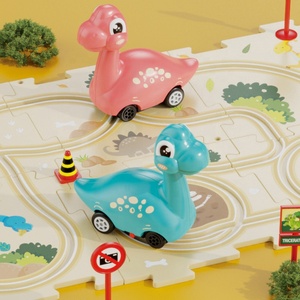 Pista da Corsa per Dinosauri, Gioco <span class=keywords><strong>Puzzle</strong></span> Fai-da-Te, Set di Costruzione Ferroviaria, Gioco Educativo di Logica e Assemblaggio - Product Image 5