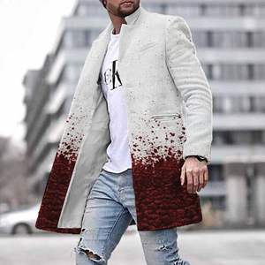 <span class=keywords><strong>Trench</strong></span> da <span class=keywords><strong>uomo</strong></span> alla moda invernale nuovi soprabiti da lavoro Casual con giacca lunga con colletto Turn-up - Product Image 6