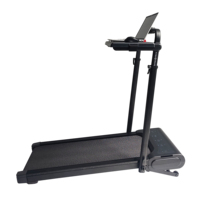 Tapis roulant motorisé pliable pour la maison avec fonction de marche électrique, écran LCD, portable, vitesse de 1 à 12 km/h, sans test de fréquence cardiaque