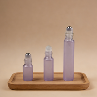 Vente en gros de flacons à bille en verre de 3 ml, 5 ml, 10 ml, petits flacons en verre, flacons à bille de haute qualité pour huile corporelle