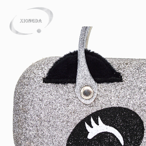 <span class=keywords><strong>Fait</strong></span> sur commande de haute qualité mignon <span class=keywords><strong>panda</strong></span> broderie logo lunettes boîtes d'emballage pour étuis à lunettes - Product Image 6