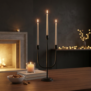 Portavelas Decorativo de Hierro para Uso Doméstico y Comercial, Hecho a Mano, Duradero, para Decoración de Navidad, Cumpleaños, Bodas y Pascua - Product Image 3
