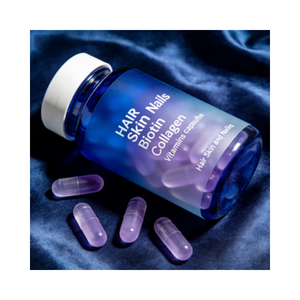 แคปซูลคอลลาเจน ไบโอติน เคราติน วิตามินซี/อี (400IU) สำหรับผิวขาว ผมสวย เล็บแข็งแร<span class=keywords><strong>ง</strong></span> รับผลิตแบบ OEM และติดฉลากสินค้าขอ<span class=keywords><strong>ง</strong></span>ลูกค้า (Private Label) ขายส่ง สมุนไพรทั้<span class=keywords><strong>ง</strong></span>หมด - Product Image 1