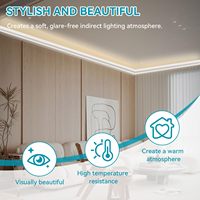 Plinthe moderne blanche en TPE souple Décoration de plafond Apprêt étanche à l'humidité Ligne décorative