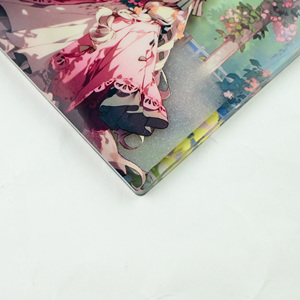 Llaveros de arena movediza de plástico acrílico llaveros Anime personalizado impreso líquido encantos dibujos animados brillo llaveros - Product Image 4