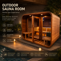 Kabin Sauna Kustom OEM Bahan Kayu Solid Premium Retensi Panas yang Sangat Baik untuk Ruang Kesehatan Dalam Ruangan Rumah Tangga dan Komersial