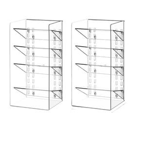 Miroir sur pied à trois niveaux, luxe léger, boîte de rangement, étagère de rangement en acrylique pour salle de bain, toilettes, rouge à lèvres, coiffeuse - Product Image 5