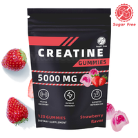 Gummies à la créatine aromatisées aux fruits Vitahealthy, contenant de la créatine de haute qualité sous forme de nutrition quotidienne à croquer, gummies à la créatine