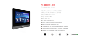 Android 7 inch tuya thông minh liên lạc thông minh Bảng điều khiển Smartlife thông minh Nhà ánh sáng chuyển đổi kiểm soát báo động cảm biến và giám sát - Product Image 2