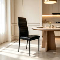 Chaises de salle à manger modernes en PU à dossier haut, pour hôtel, cuisine, restaurant, maison, salon, meubles rembourrés pour salle à manger