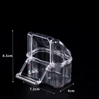 Mangeoire pour perroquet Fournitures pour oiseaux Cage à oiseaux Bol suspendu Boîte d'alimentation Conteneur de nourriture en plastique pour animaux de compagnie