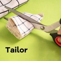 Ciseaux de tailleur professionnels en acier inoxydable pour couper le papier ciseaux de couture de qualité bricolage avec poignée en plastique pour tissu