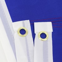 Drapeau français en polyester 3x5 pieds avec logo personnalisé, vente en gros