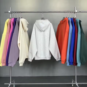 Sweat-shirts à capuche pour hommes de qualité supérieure 100% coton, vêtements de rue, survêtements, sweat-shirts à capuche lourds avec impression en relief - Product Image 6