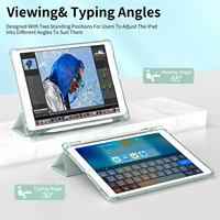 Nouvel arrivage Smart Magnetic case Hard PC back shell cover pour ipad 10.2 pouces 7/8/9th génération avec fente pour crayon