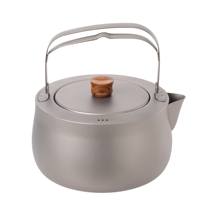 Bouilloire en titane 800 ml avec poignée en fil de titane, ustensile de cuisson ultraléger pour le camping