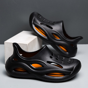 Sandales de plage pour hommes à bout fermé avec semelle épaisse en EVA, chaussures de plage et de randonnée aquatique pour hommes, pantoufles - Product Image 3