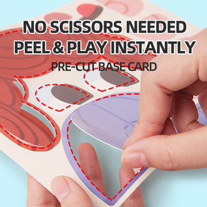 ชุดภาพวาดแผ่นกระดาษสีสันสดใสแบบทำมือสุดสร้างสรรค์ของเล่นเพื่อการศึกษาสำหรับเด็กพร้อมโลโก้ออกแบบเองงานฝีมือสนุกๆสำหรับเด็ก - Product Image 5