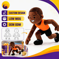 Fabricant de jouets en peluche CE CPC personnalise les jouets en peluche de joueurs de football selon les dessins fournis