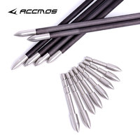 Pointes de flèches en acier inoxydable 70/80/90/100/110/120 grains, diamètre intérieur 4,2 mm, pour la chasse et le tir à l'arc