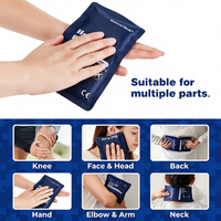 BINGFAN Compresse chaude/froide réutilisable en PVC, personnalisable, pour micro-ondes, 23*13cm, 250g, sac de gel rafraîchissant pour la physiothérapie et les entorses