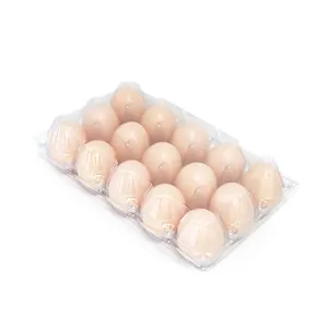 Egg Carton Blister Packaging Box 15 Holes Plastic Customized Egg Storage Jiamu Packing Dongguan(near Shenzhen and Hongkong)