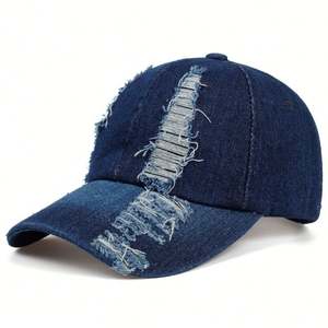 Gorra de Béisbol Unisex de Mezclilla Desgastada con Bordado 3D, 100% Algodón, para Niños, Venta al Por Mayor, Alta Calidad - Product Image 3