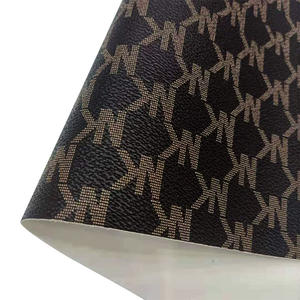 Tissu en vinyle texturé gaufré imprimé lettres colorées imitation cuir pour chaussures/sacs/sacs à main/élastiques à cheveux/artisanat - Product Image 3