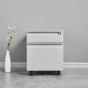 CE Steel Mobile Pedestal Modern Home <b>Storage</b> Furniture 2 Drawer Mobile File <b>Storage</b> <b>Cabinet</b> for Office Metal Mobile Pedestal - Product Image 3