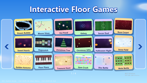 เกมพื้นแบบอินเทอร์แอคทีฟ เกมอัจฉริยะสำหรับงานเลี้ยงในร่ม สนามเด็กเล่น ปาร์ตี้ เกมกระดานหกเหลี่ยม บ่อปลาคาร์ฟ ต้นคริสต์มาส กาแล็กซี่ ของขวัญคริสต์มาส - Product Image 3