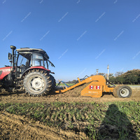 Niveleur de terrain réglable tiré par un tracteur avec guidage laser/GPS, cadre télescopique, machine de nivellement de terrain agricole