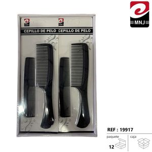 Spazzola per Capelli Nera a Doppio Filo per Pettinare e Districare i Capelli - Product Image 3