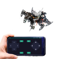 Robot educativo, araña biónica de seis patas, avance y retroceso, seguimiento izquierdo y derecho, evitación de obstáculos, programación secundaria