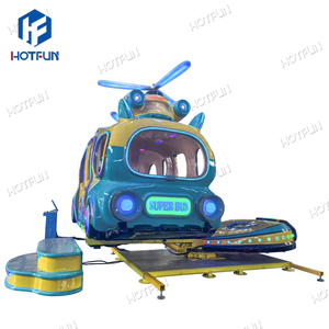 Sáng tạo thép xe buýt đi xe với dễ thương xe buýt hình cabin và ngoạn mục đèn LED cho trong nhà/ngoài trời gia đình vui vẻ Rides để bán - Product Image 3