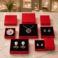 Boîte d'emballage rigide personnalisée multi-tailles pour colliers, boucles d'oreilles et bijoux, avec insert, idéale pour cadeaux de demoiselles d'honneur (vente en gros)