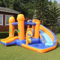 Piscine gonflable pour enfants, 3 à 5, piscine de toboggan, parc à eau, pistolet à eau, amusement en été, famille