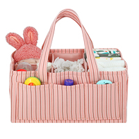 Sac de rangement pour couches en tissu de coton, imperméable, tendance, grand format, multifonctionnel, portable, pour bébé, pour les voyages