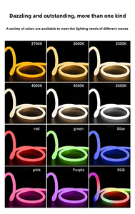 Silicone <b>Neon</b> <b>Flex</b> LED Strip 22mm 360 Degree RGB IP65 Waterproof Seamless No Dark Spot Dimmable Cuttable 24V for Home Garden - Product Image 5