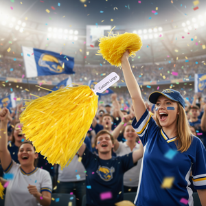 <span class=keywords><strong>Pompones</strong></span> Metálicos de Colores Mate, Material PE, Económicos, con Logotipo Personalizado, para Grupos de Animadores - Product Image 1