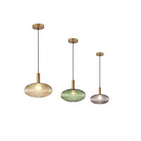 Lampe suspendue en verre et métal avec douille E27, décoration intérieure, lampe d'intérieur 7W