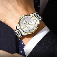 POEDAGAR 883 acero inoxidable de lujo Top hombres reloj de pulsera nuevo multifuncional impermeable luminoso manos reloj de cuarzo para hombres
