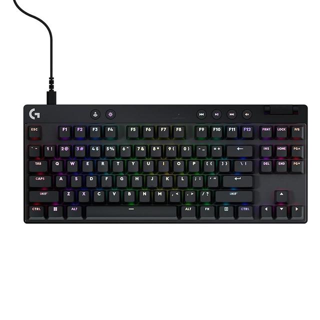 Logitech G PRO X TKL Rapid Tenkeyless Wired Gaming Keyboard LIGHTSYNC RGB Lighting Wired Keyboard with Magnetic Analog Switches